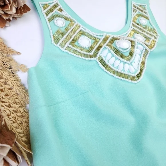 Lilly Pulitzer Pastel Beaded Dress Size Xs - Picture 12 of 13